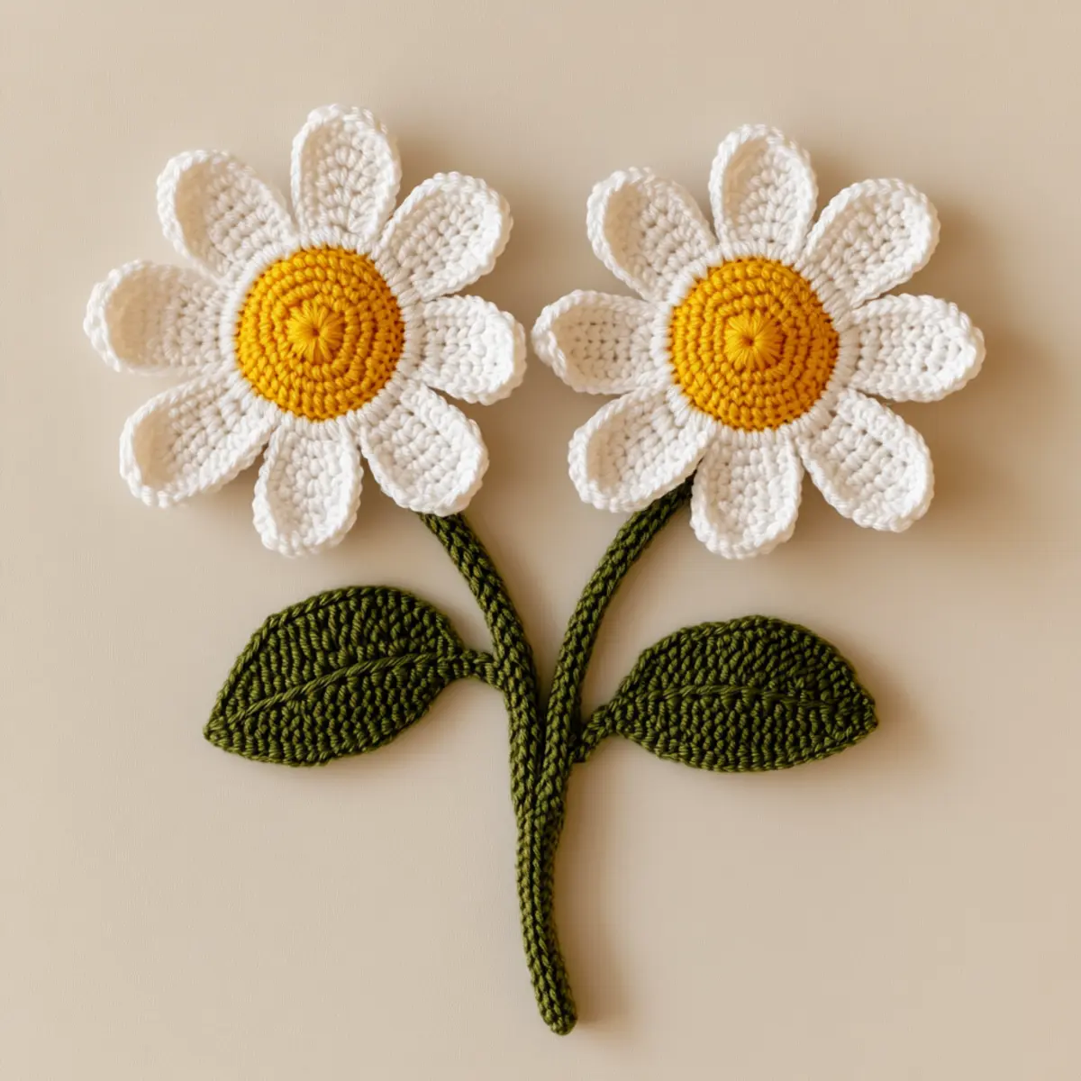 crochet daisy flower