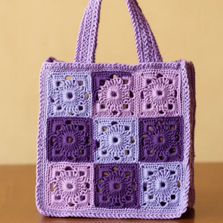 Chic Granny Square Tote: Craft Your Stylish Everyday Bag