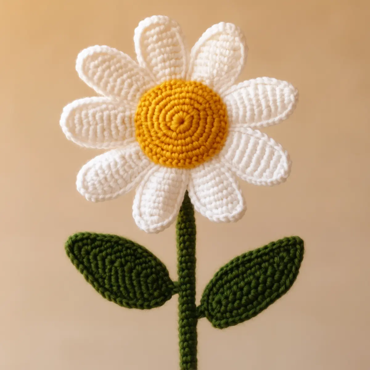 crochet daisy flower