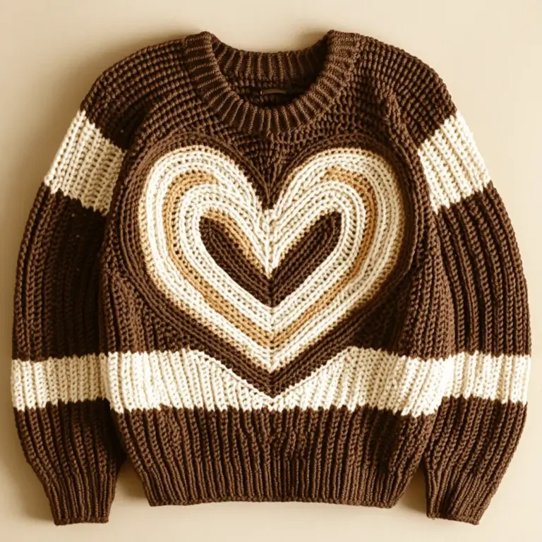 Cozy Crochet Heart Sweater: A Warm, Heartfelt Creation