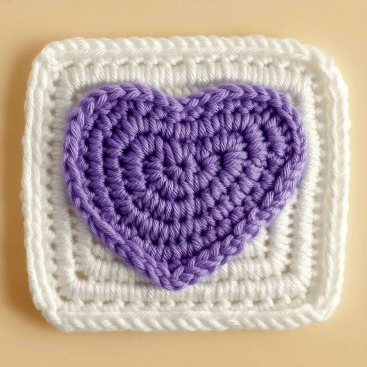 crochet heart pattern