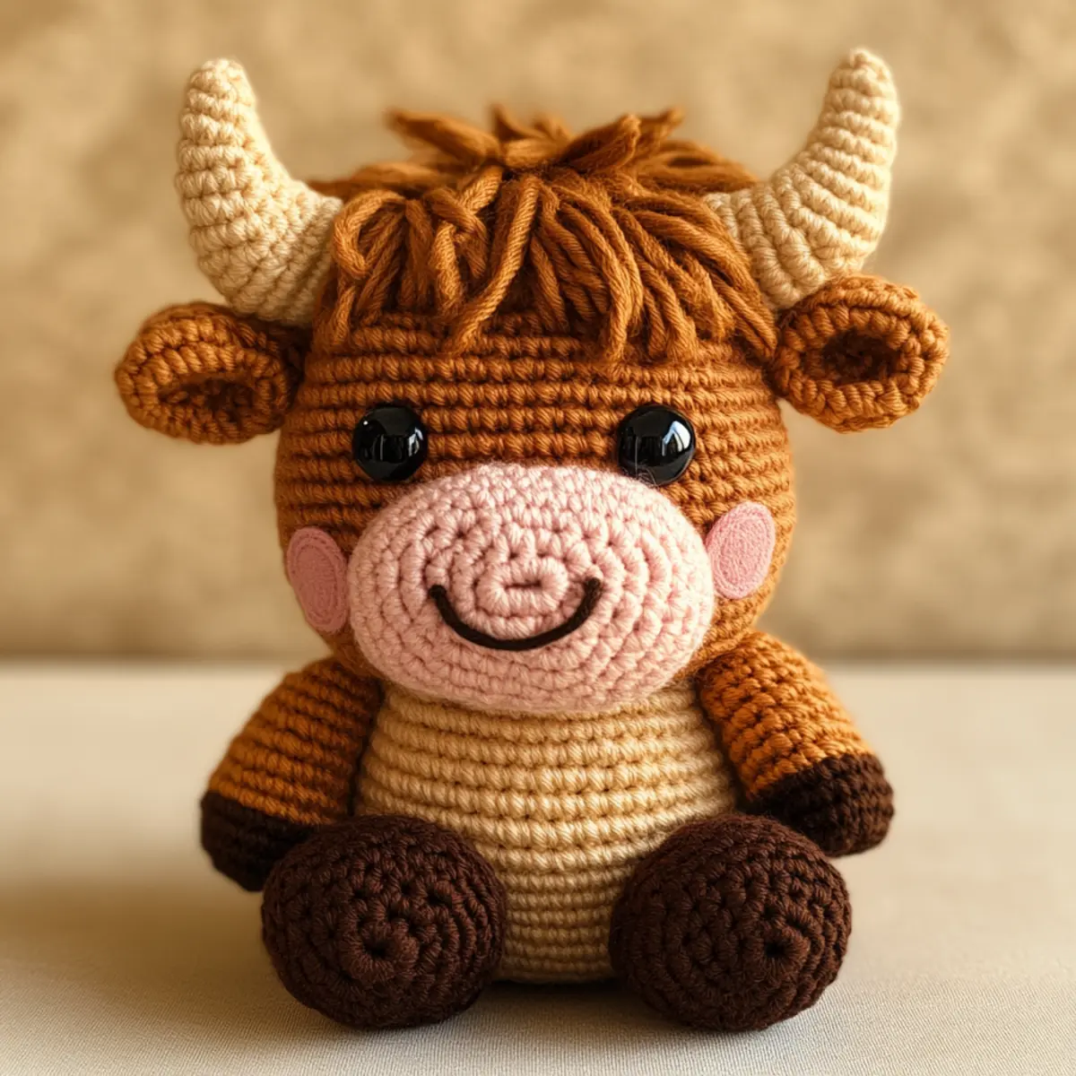 crochet highland cow