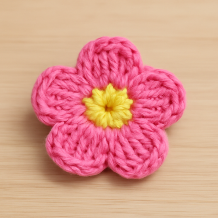 Easy Crochet Flower: A Quick and Cozy Beginner Project