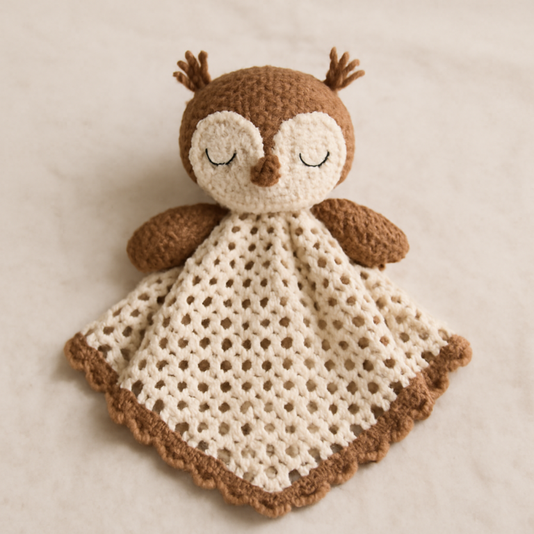 Adorable Owl Lovey Crochet: A Cozy Beginner’s Delight
