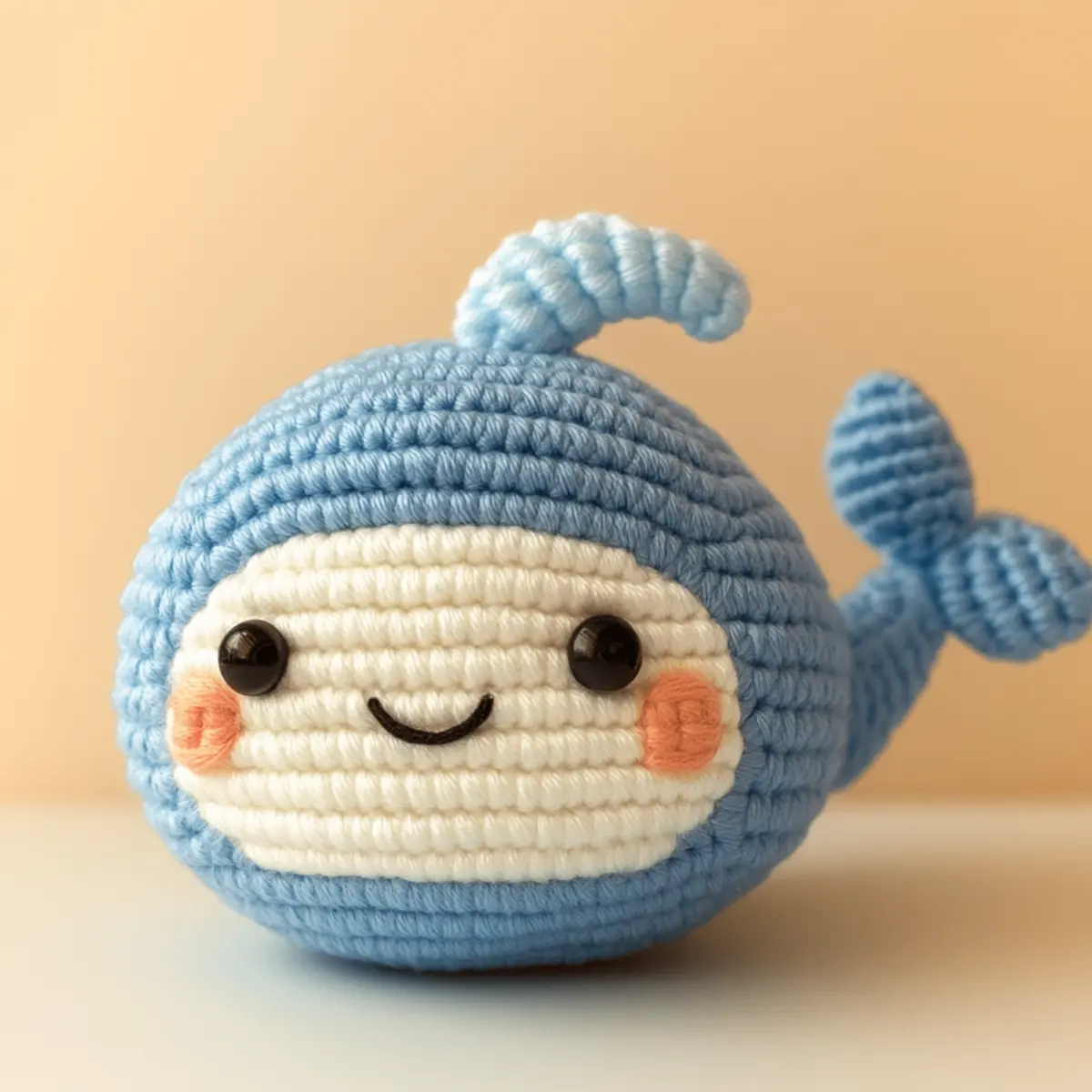 crochet baby whale