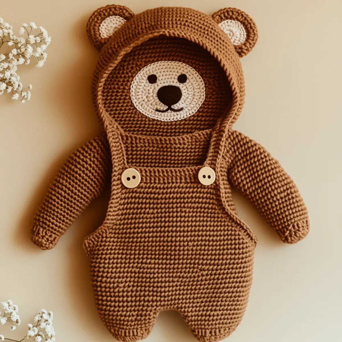 crochet baby overalls