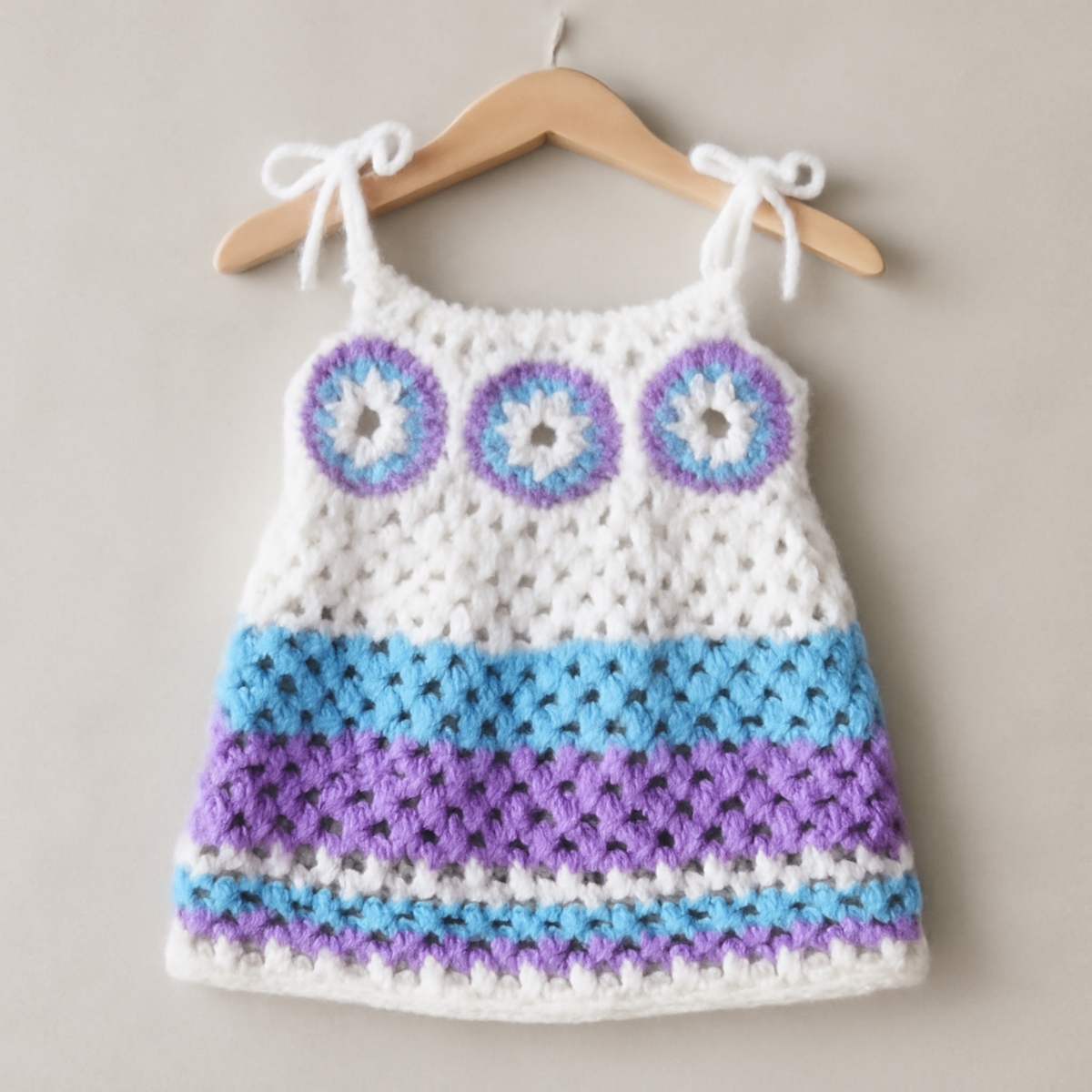 Vibrant Crochet Toddler Dress for Sunny Days Ahead