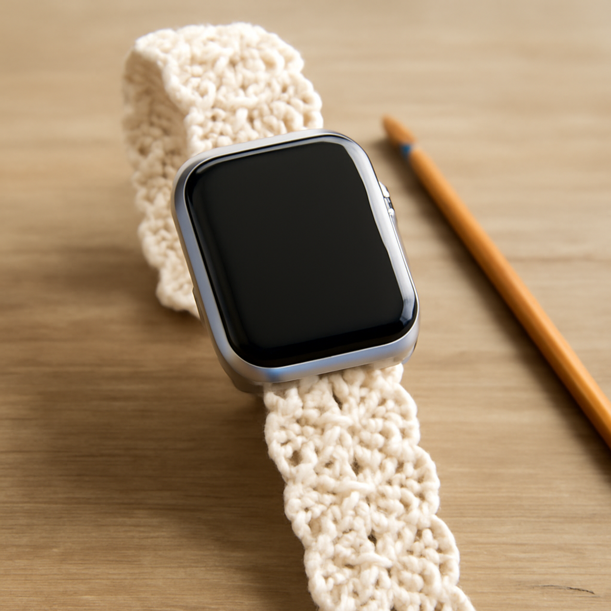 Chic Crochet Watch Band Pattern: Scalloped Elegance