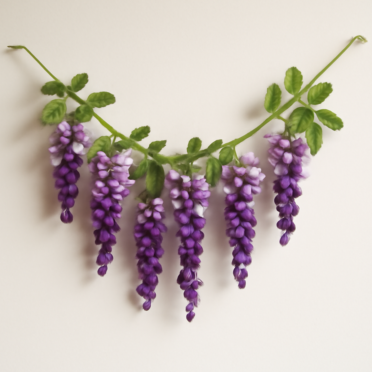 Charming Crochet Wisteria Garland for Cozy Decor