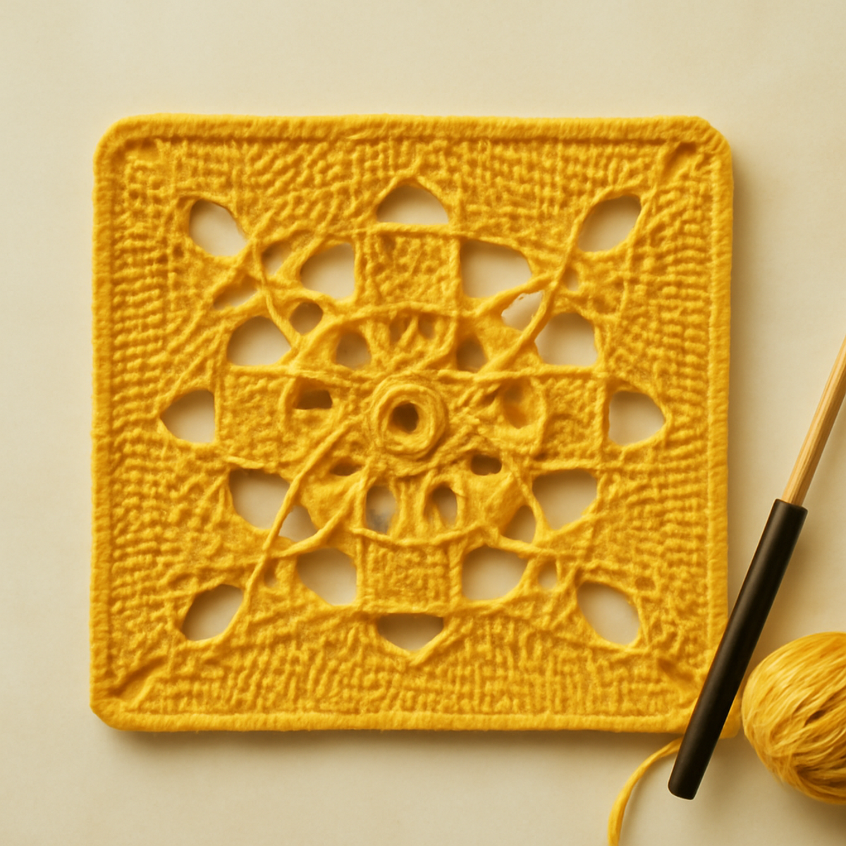 Radiant Floral Crochet Square: A Modern Twist to Try